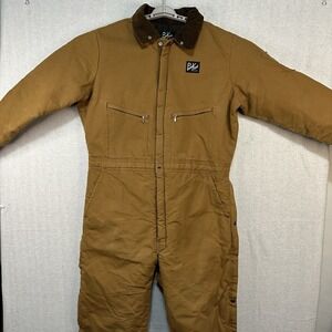 VTG Polar King Coveralls By Key Imperial Insulated Canvas Men's Large Heavy Duty